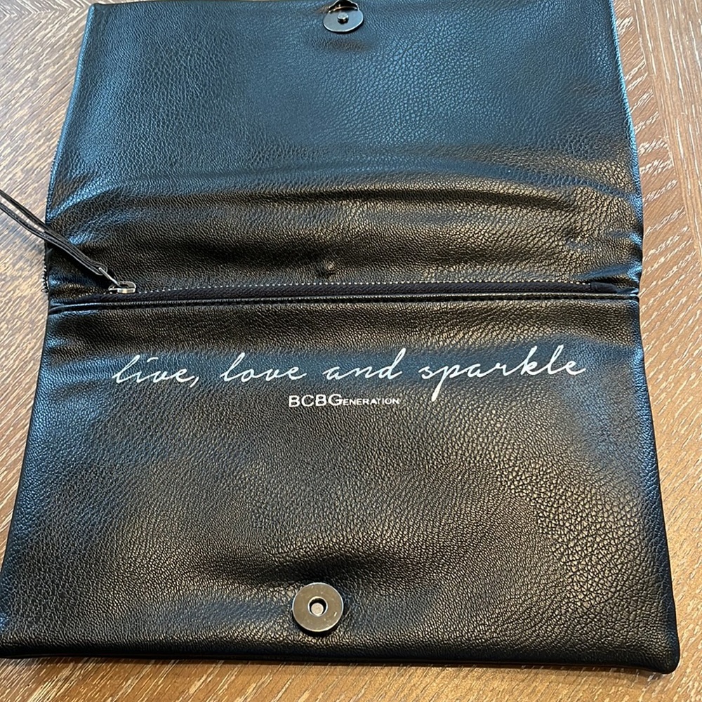 Bcbgeneration Beaded Leather Envelope Clutch - image 4